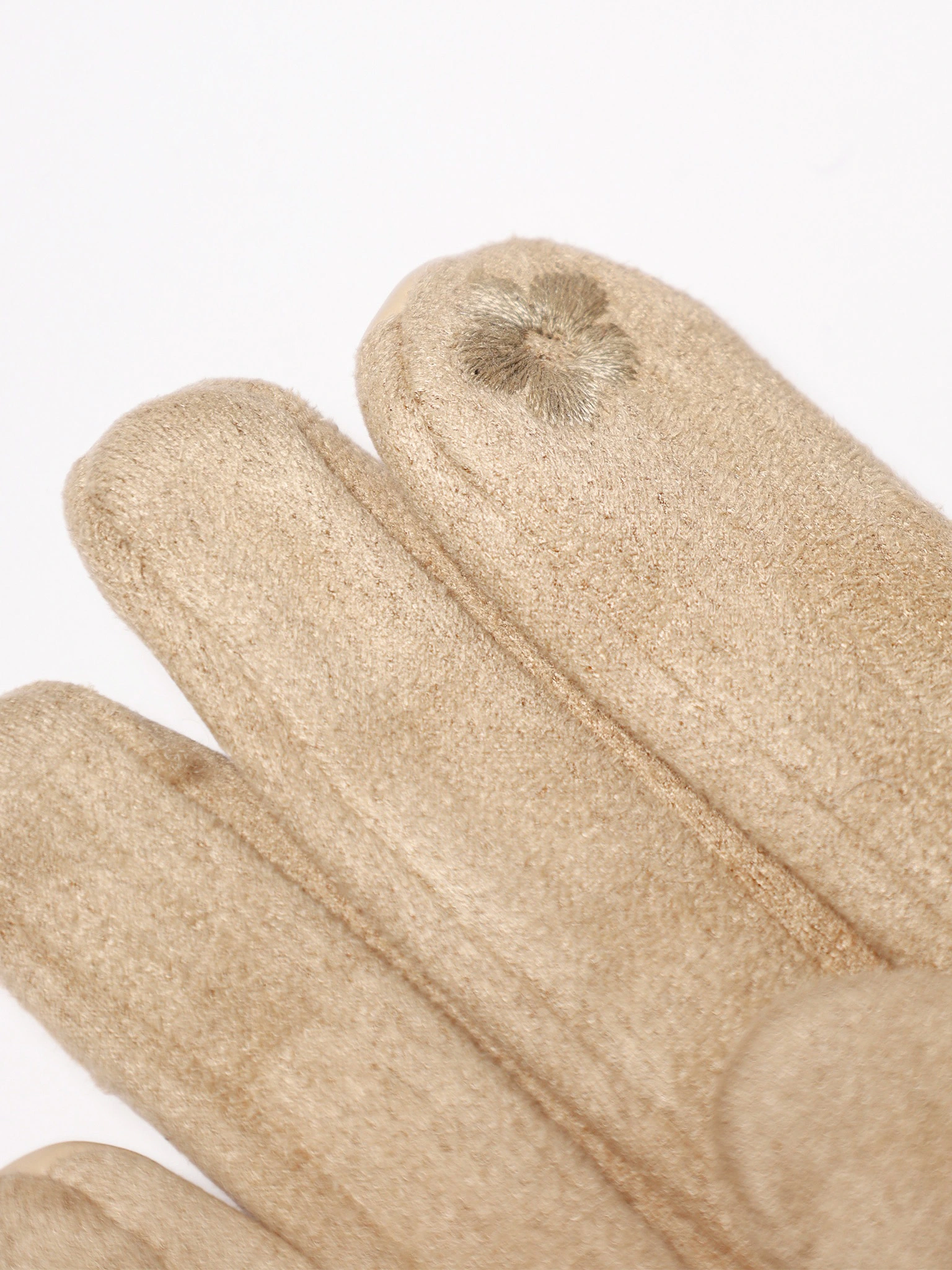 Перчатки комбинированные с декоративной пряжкой в ассортименте